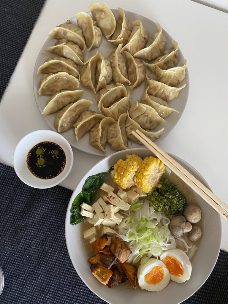 Ramen y Gyozas caseras